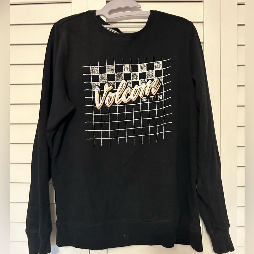 Black Volcom Stone crewneck